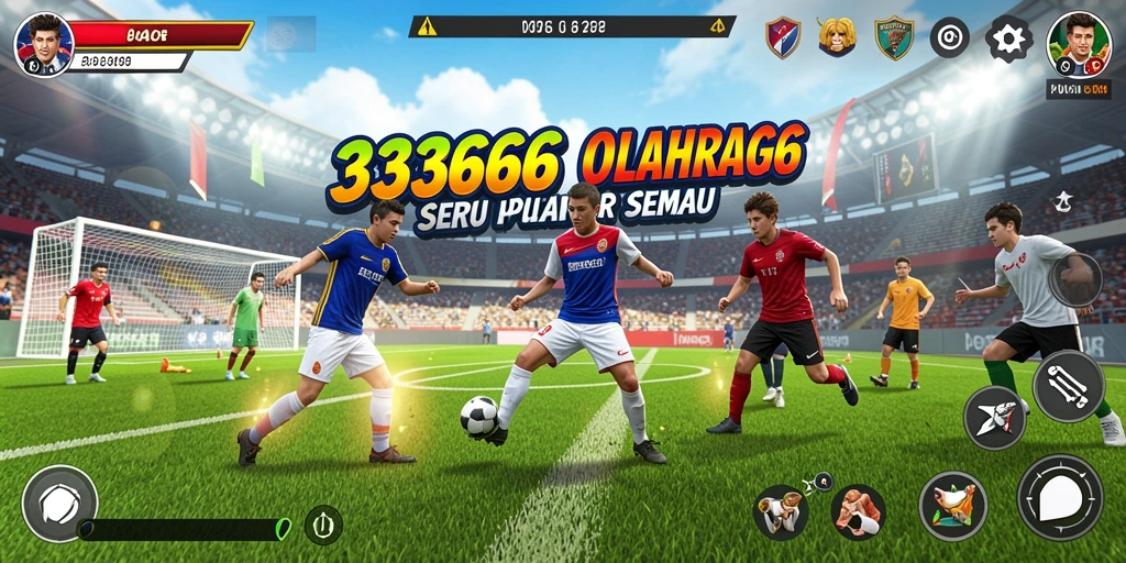 Tampilan gameplay seru dari permainan olahraga 333666.