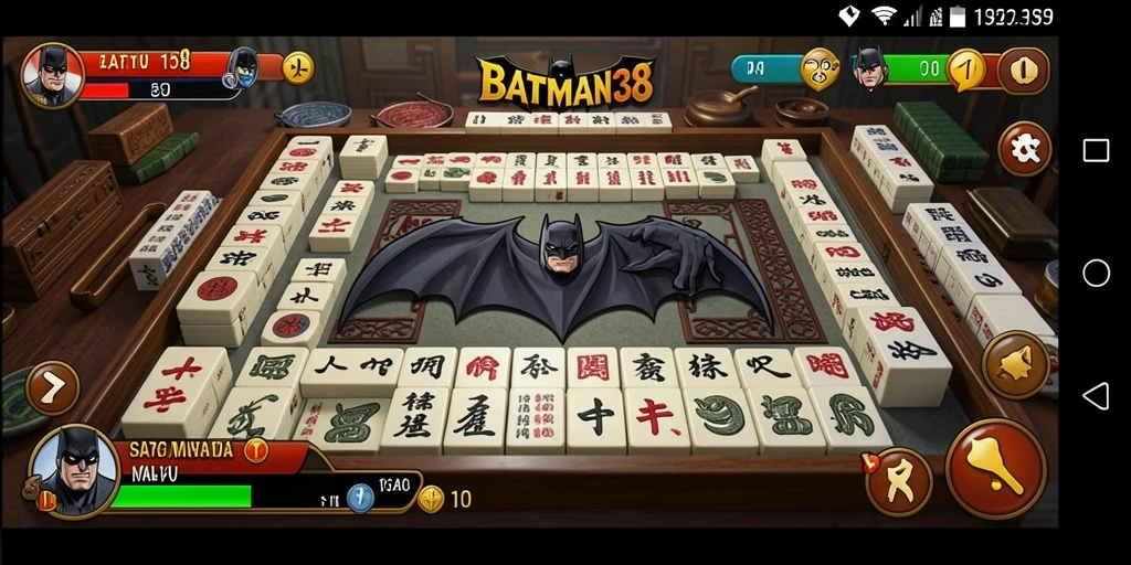 Tampilan menarik dari gameplay Mahjong di BATMAN138.