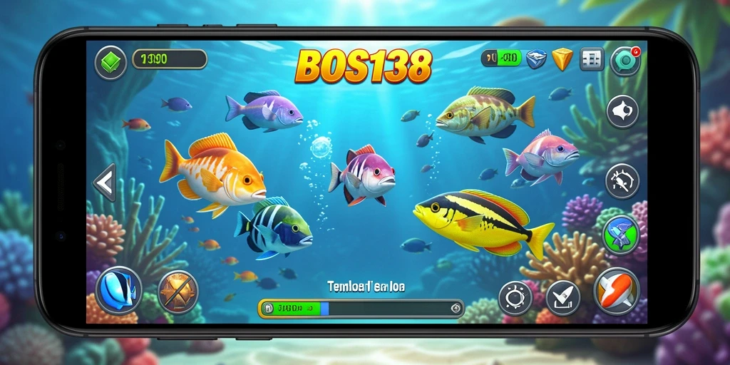 Tampilan screenshot dari gameplay Tembak Ikan di BOS138.