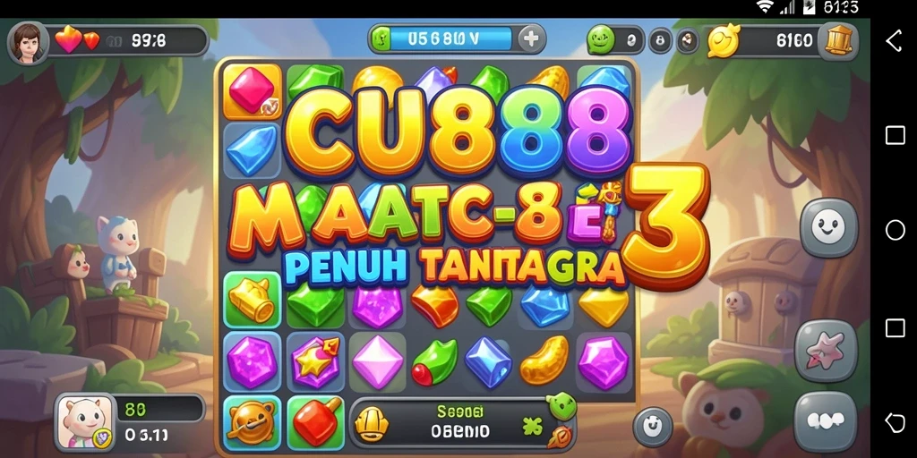Tampilan gameplay seru dan penuh warna dari CU888.