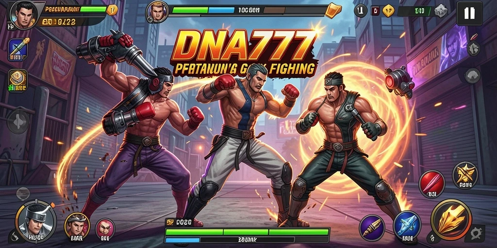 Screenshot menunjukkan aksi pertarungan intens di DNA777 yang menggetarkan.