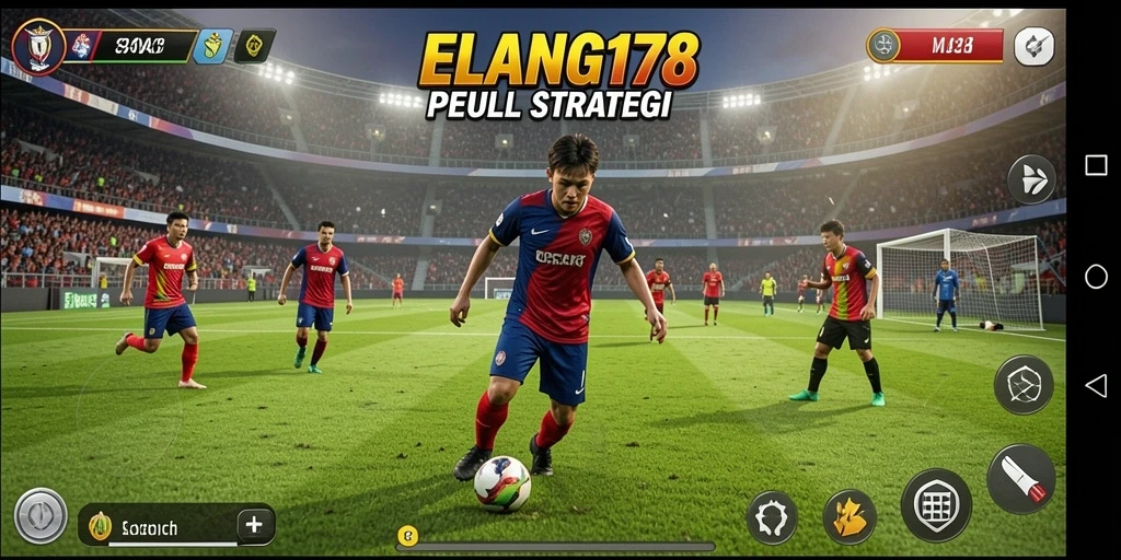 Tampilan gameplay menarik dari ELANG178 yang penuh aksi sepak bola.