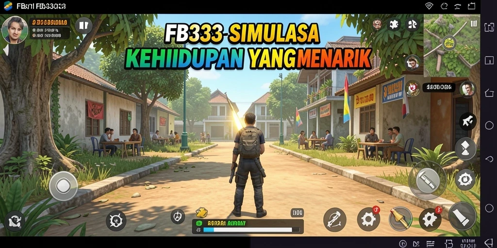 Screenshot menunjukkan interaksi seru dalam game Simulation FB333.