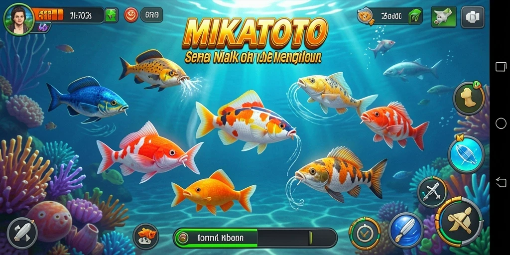 Tampilan gameplay Tembak Ikan yang seru dan menghibur.