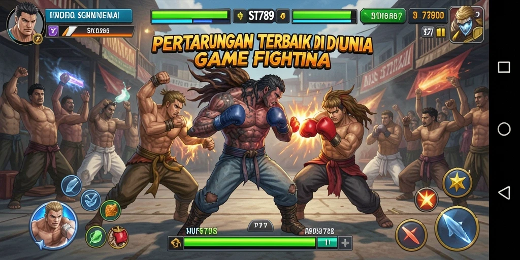 Tampilan gameplay ST789 yang menegangkan dan seru saat bertarung.