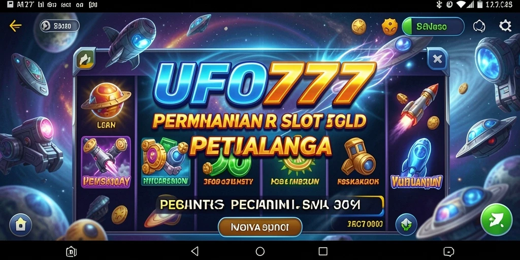 Screenshot gameplay UFO777 yang menampilkan suasana luar angkasa yang mengesankan.